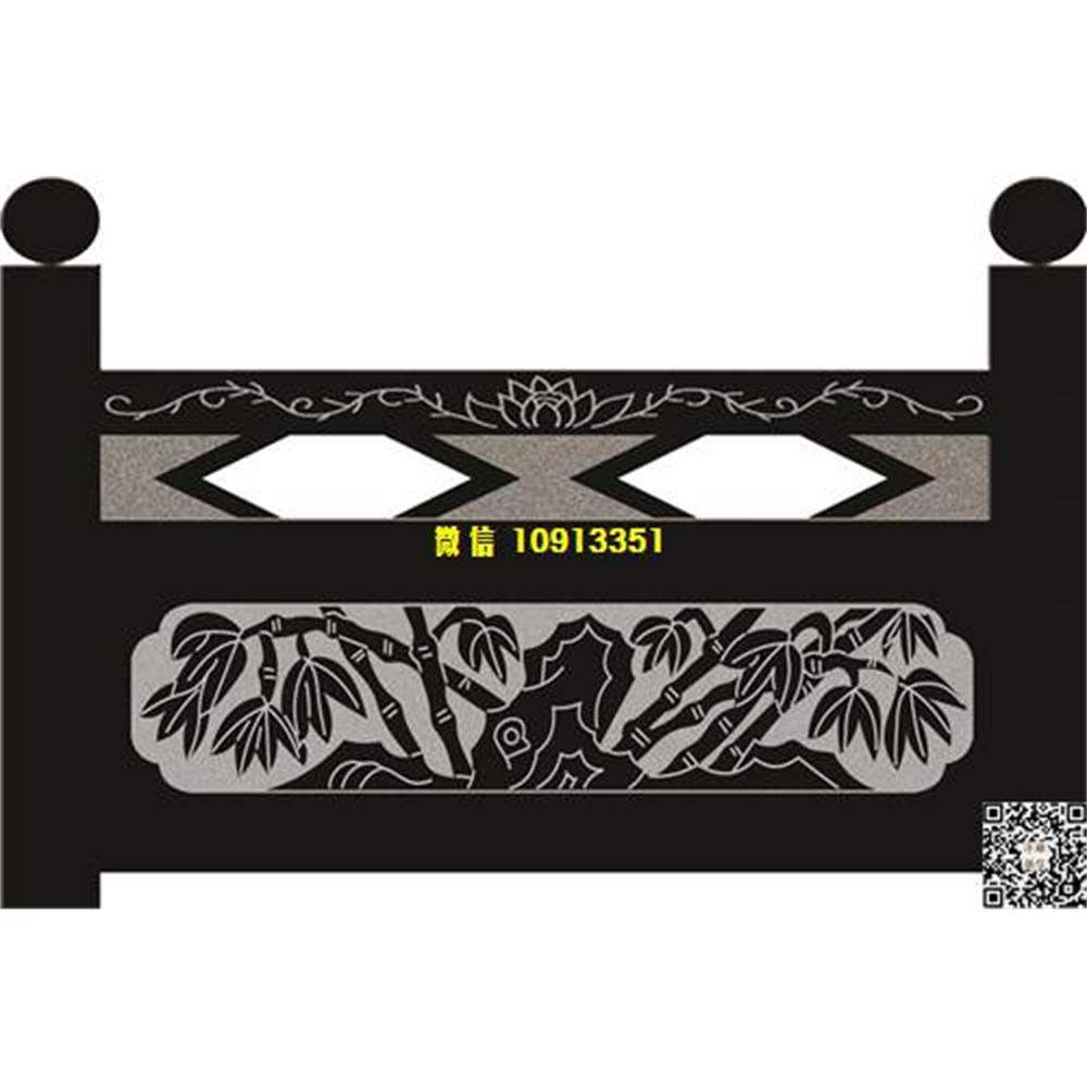 精雕图117竹子栏板精雕图线雕图线条图单线铣底图_电脑雕刻plt文泰矢量图精雕图浮雕图